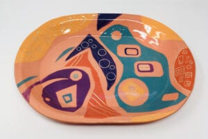 Ceramic Platter by Jennifer During